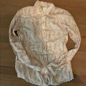 Vintage style paisley button down